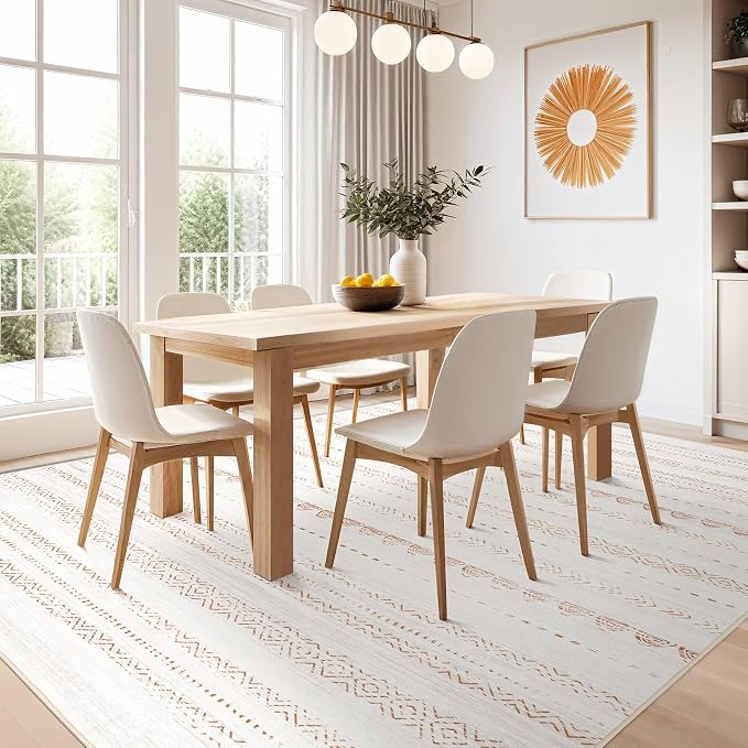 Nakagishi Area Rug Living Room Rugs: 9x13 Large Soft Machine Washable Boho - Image 6