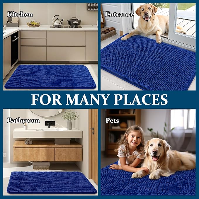 OLANLY Dog Door Mat for Muddy Paws 24x16, Absorbs Moisture and Dirt, Absorbent - Image 8