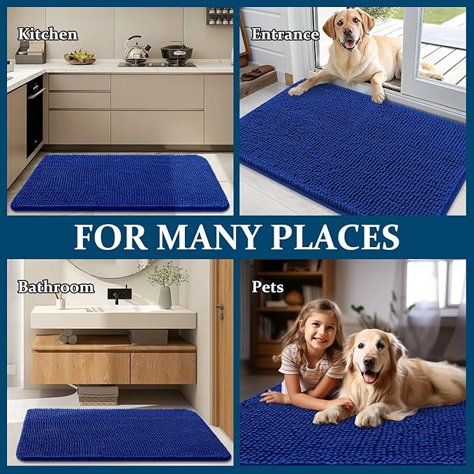 OLANLY Dog Door Mat for Muddy Paws 30x17, Absorbs Moisture and Dirt, Absorbent - Image 8