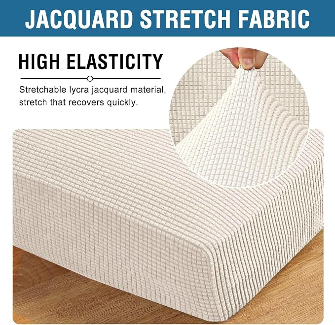 H.VERSAILTEX Super Stretch Individual Seat Cushion Cover Sofa Covers Couch - Image 4