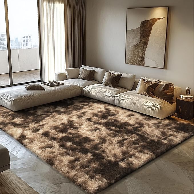 Shag Area Rug for Bedroom 5x8, Fluffy Area Rugs for Living Room, Soft Fuzzy Rug - Image 8