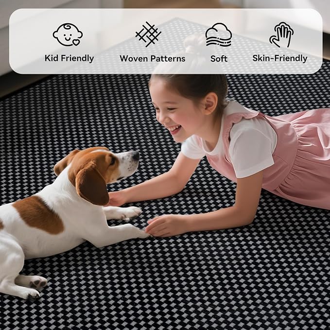 YDKGL 2x6 ft Kitchen Runner Rug Mat Non Slip Boho Woven Hallway Runner Washable - Image 4