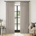 MIULEE Pinch Pleated Thick Linen Curtains 90 Inches Long 2 Panels by MIULEE