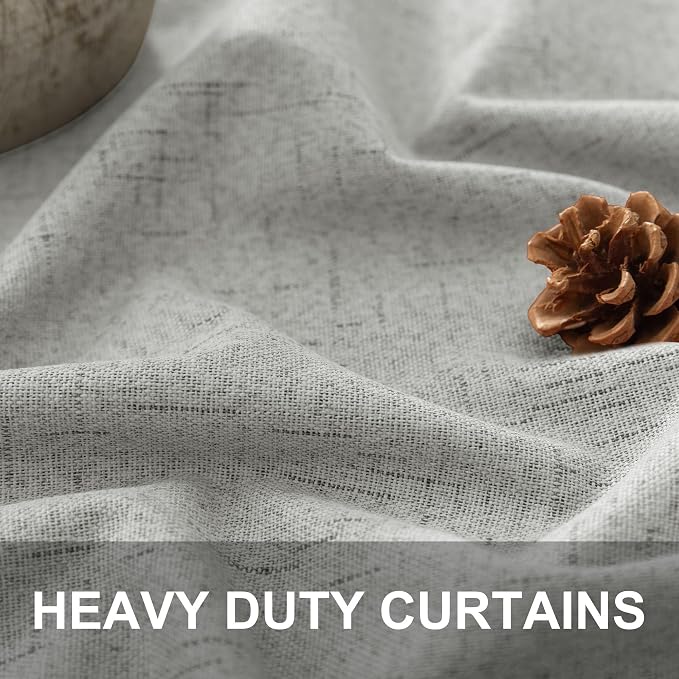 Light Grey Black Out Curtains 72 Inch Long - Image 3