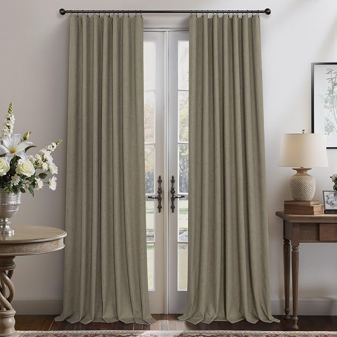 Living Room Darkening Curtains 63 Inches Long Small Bay Window Blackout - Image 7