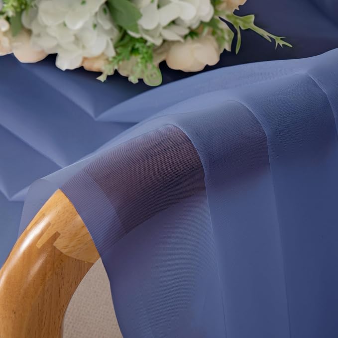 OWENIE Sheer Curtains 78 Inches Long 2 Panels Set - Image 4