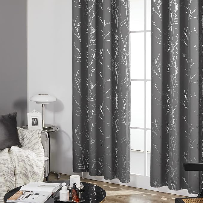 Deconovo Grey Blackout Curtains - Image 4