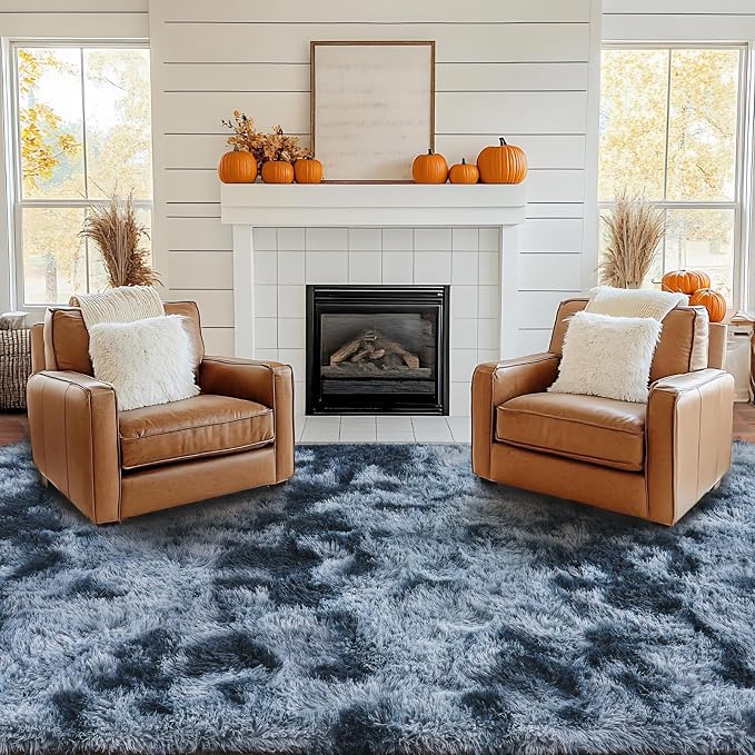Pionblank Large Rug for Living Room 6x9 Feet, Modern Soft Shag Area Rug - Image 2