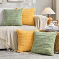 Fancy Homi Set of 4 Spring Boho Decorative Throw Pillow Covers 26x26 Inch by Fancy+Homi