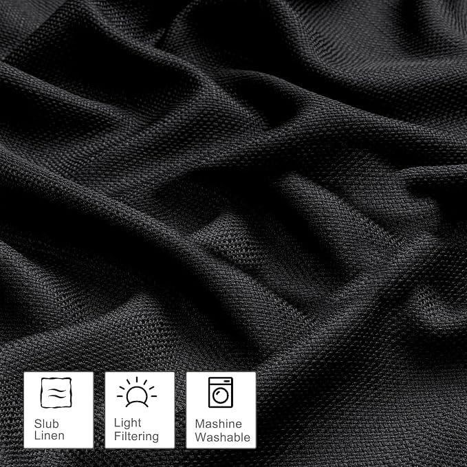 OWENIE Bob 1 PCS Black Valances - Image 3