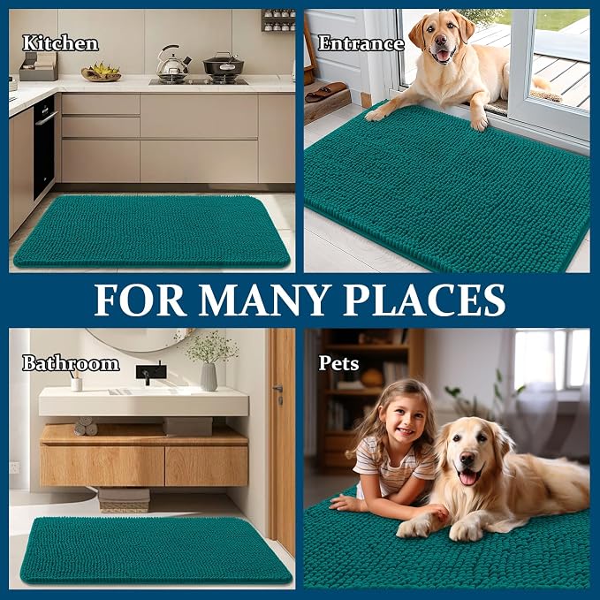 OLANLY Dog Door Mat for Muddy Paws 44x32, Absorbs Moisture and Dirt, Absorbent - Image 8