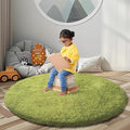 Super Soft Circle Rugs for Girls Princess Castle Toddlers Play Tent 3 Diameter by Junhejiamei
