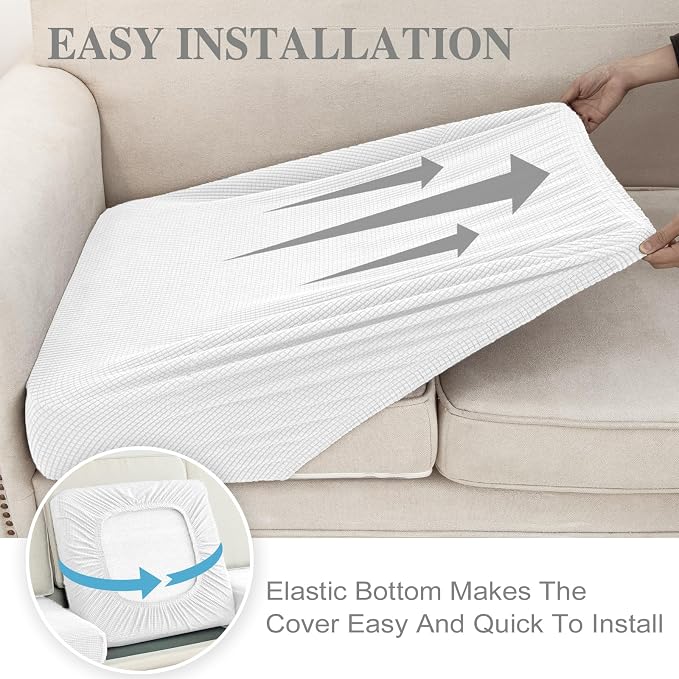 Couch Cushion Cover Seat Cushion Cover Stretch Armchair Cover Separate - Image 5