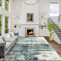 5x7 Area Rugs Washable Rug: Modern Abstract Living Room Rug Soft Anti-Skid Thin by GENTDRIZZ