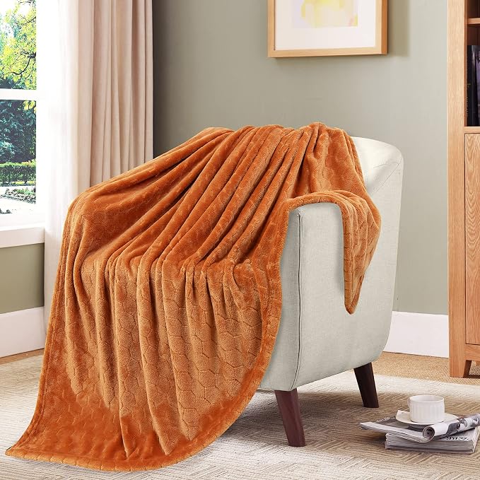 TOONOW Fleece Blanket Super Soft Cozy Throw Blanket 50" x 60", Lightweight - Image 6