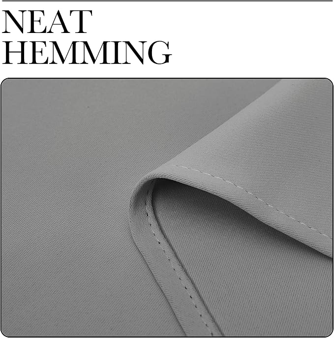NICETOWN Silver Grey Room Darkening Curtain Panels 108" Long - Image 7