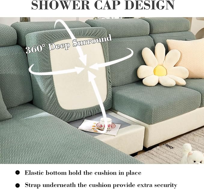 Sofa Covers Couch Covers for Sofa Pet Friendly Couch Cushion Covers Universal - Image 3