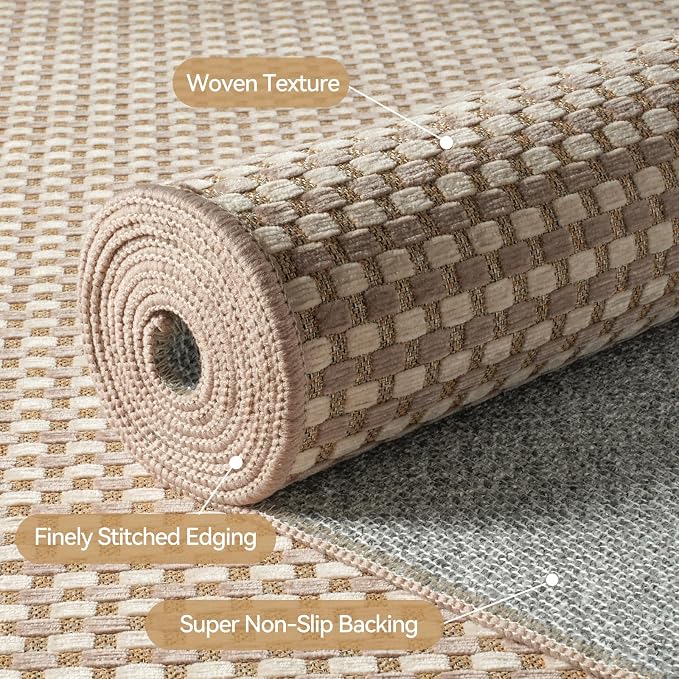YDKGL 2x8 ft Hallway Runner Rug Extra Long Boho Woven Kitchen Runner Rugs Mat - Image 5