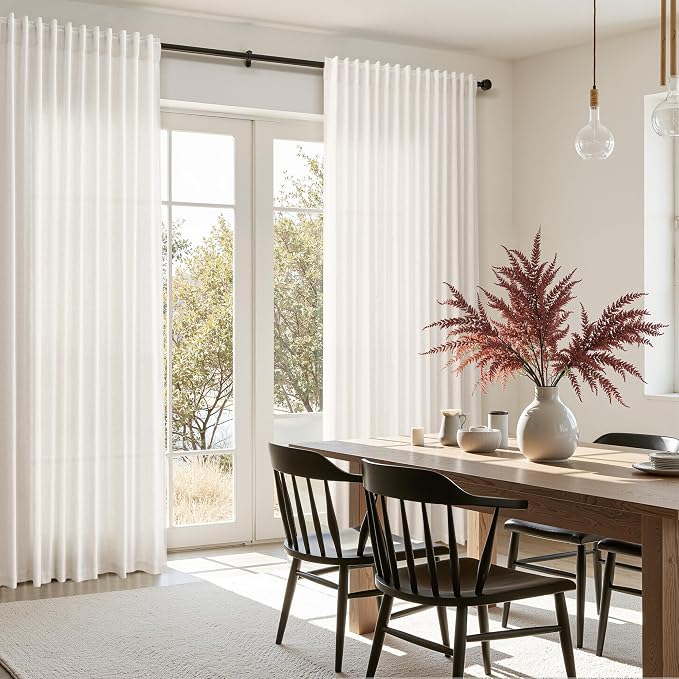 Nanspring Extra Wide Linen Curtains - Image 7