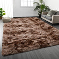 Deerhoo Large Shag Area Rugs 5 x 8, Tie-Dyed Plush Fuzzy Rugs by Deerhoo