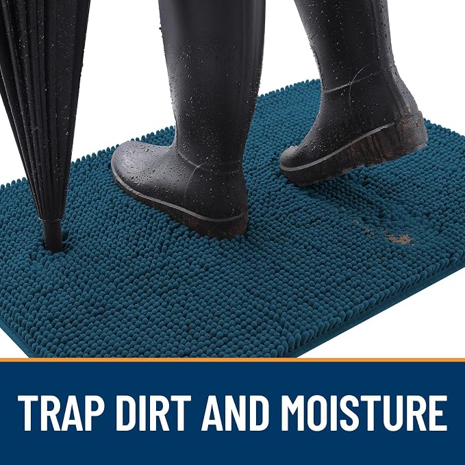 OLANLY Dog Door Mat for Muddy Paws 34x21, Absorbs Moisture and Dirt, Absorbent - Image 2