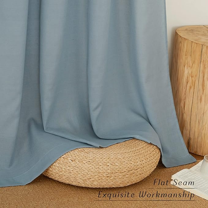 NICETOWN Linen Curtains 96 inches Long - Image 2