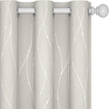 Deconovo Beige Curtains for Living Room, Room Darkening Soundproof Drapes by Deconovo
