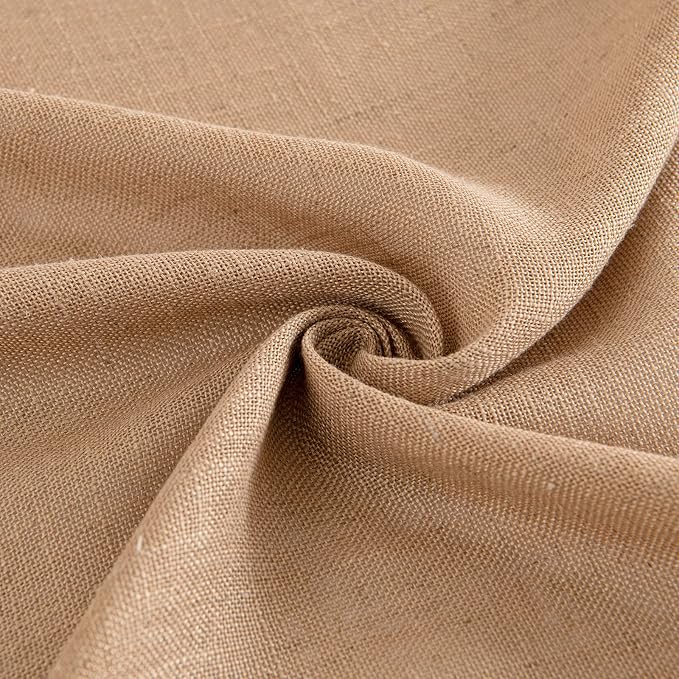 MIULEE Brown Linen Curtains 72 Inch Length - Image 8