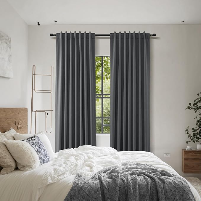 Guken 100% Blackout Curtains 84 Inch Length 2 Panels Set - Image 9