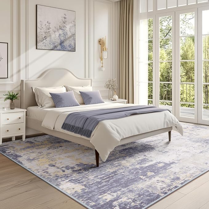 Washable Area Rugs 6'x9' Non-Slip Modern Abstract Soft - Image 7