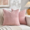 Fancy Homi 2 Packs Blush Pink Euro Decorative Throw Pillow Covers 28x28 Inch by Fancy+Homi