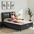 Full Size Mattress, 12 Inch 5-Zone Pocket Spring Hybrid Mattress with Gel Memory Foam for Pressure Relief & Peaceful Sleep, Medium Firm, Mattress in a Box