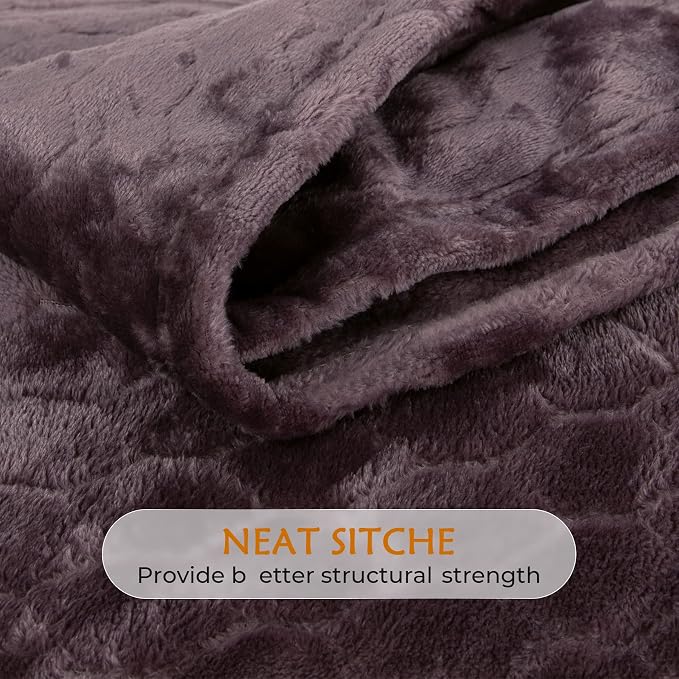 TOONOW Fleece Bed Blanket King Size 90x108 inches, Super Soft Fluffy Fuzzy - Image 5