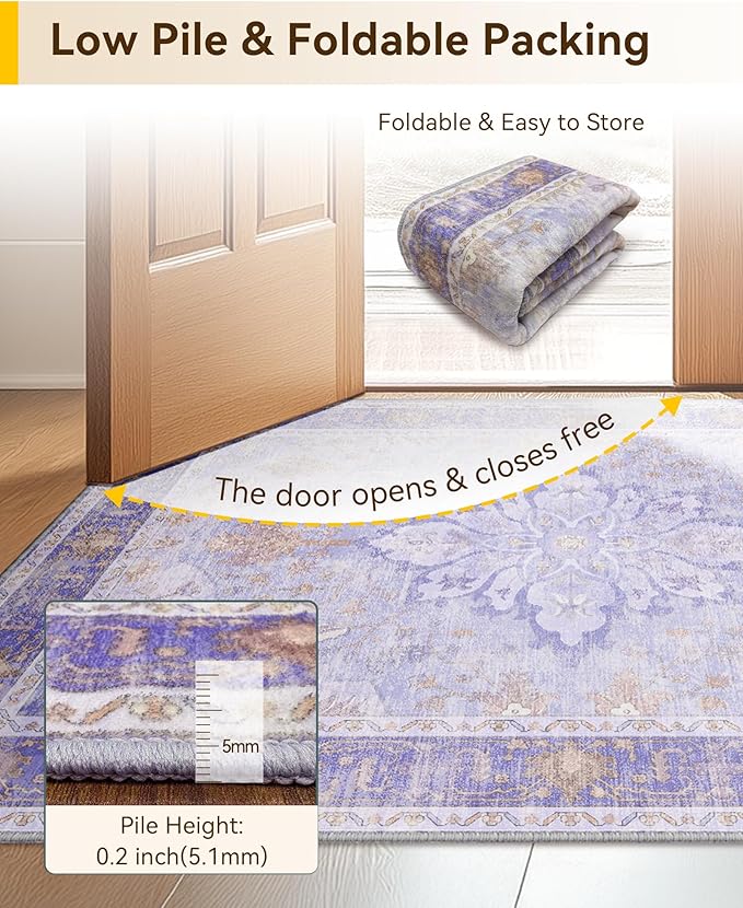 Area Rugs 2'6''x4' Kitchen Rugs Entry Rug Small Rugs - Image 5