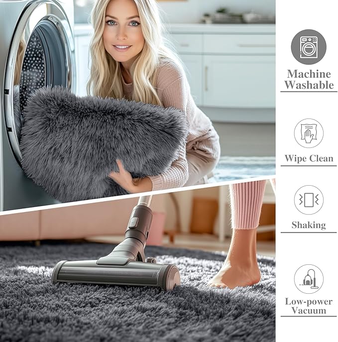 OLANLY 9x11 Machine Washable Large Area Rugs - Image 2