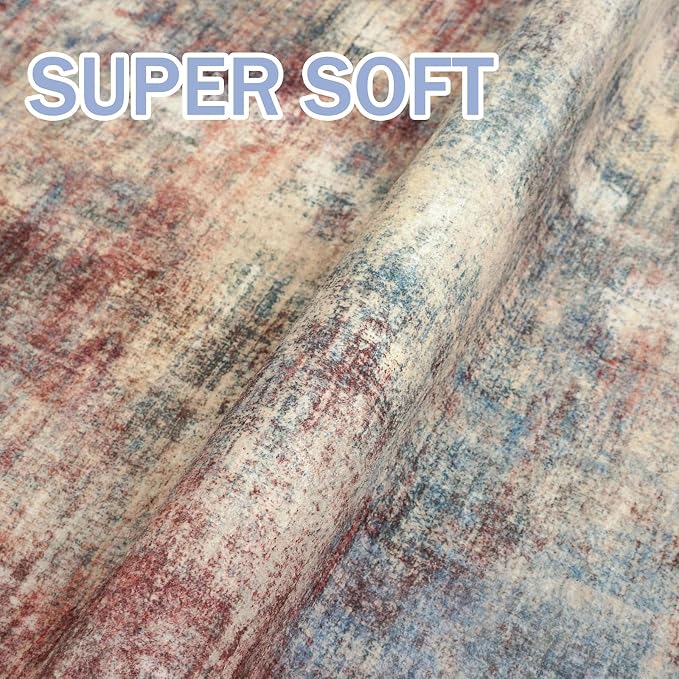 IOHOUZE Abstract Runner Rug 2x8 Ft Washable Runners - Image 6