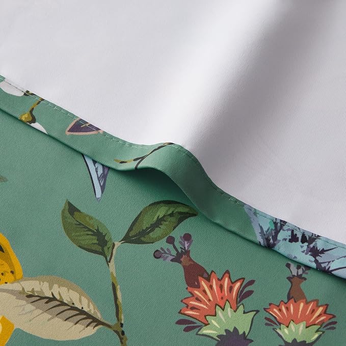 Topfinel Floral Two Pages Curtains 84 Inches Long Drapes, Vintage French - Image 7