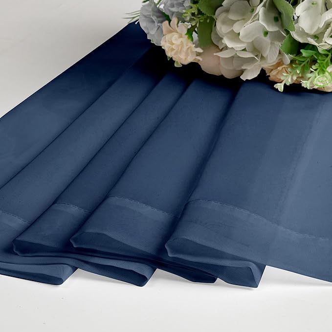 Lecloud Navy Blue Sheer Valances - Image 6