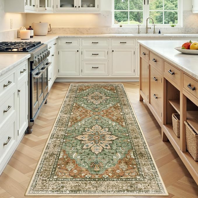 RELEANY Area Rugs 3'x7' Runner Rug Non Slip Washable by RELEANY