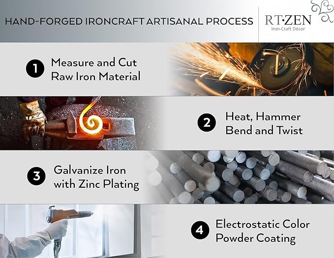 RTZEN Decorative Metal Curtain Tiebacks - Image 3