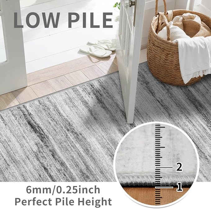 2x8 Washable Runner Rug for Family: Easy-to-Clean Runners for Hallway Entryway - Image 2