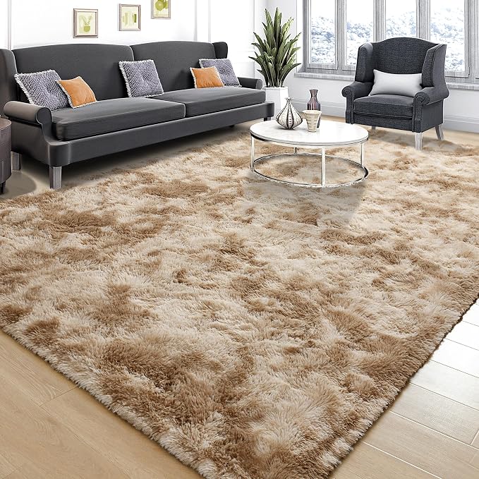 Tepook Soft Fluffy Rugs for Living Room, 5x8 Shaggy Area Rug for Bedroom by Tepook