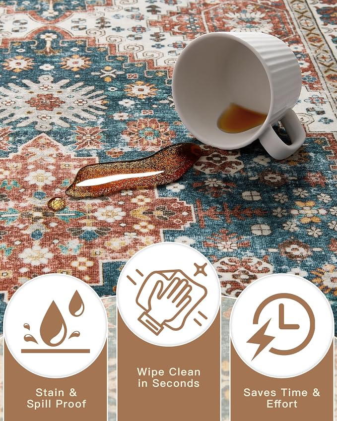 Madane Washable Runner Rug - Image 7