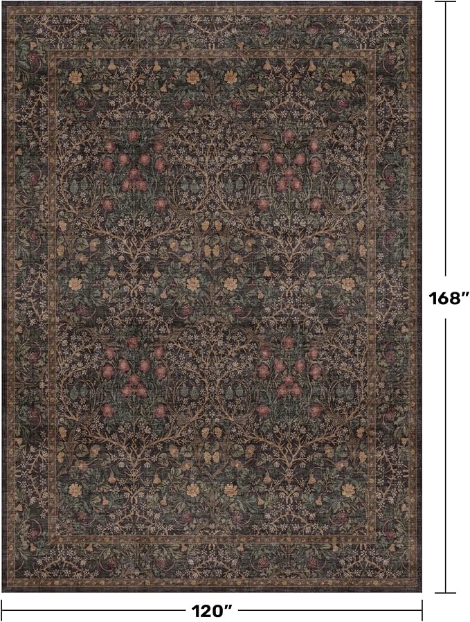 Hazo Haus Dark Brown 10x14 Area Rugs - Image 2