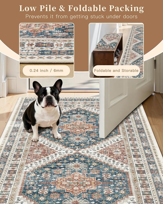 Madane Washable Rug 8x10 Area Rugs - Image 6
