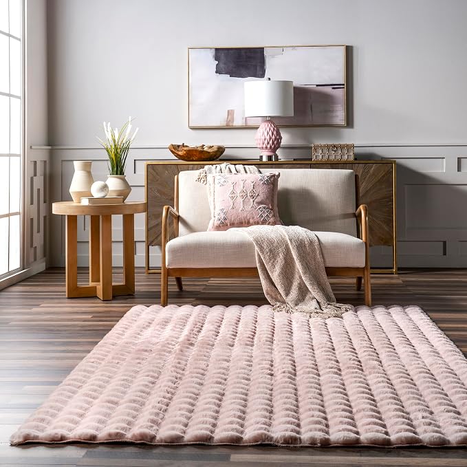 nuLOOM 7'6' x 9'6' Cozy Plush Area Rug, Machine Washable, Soft Fluffy Shag - Image 8