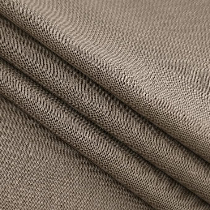Dark Taupe Linen 102 Inch Long Curtains - Image 6