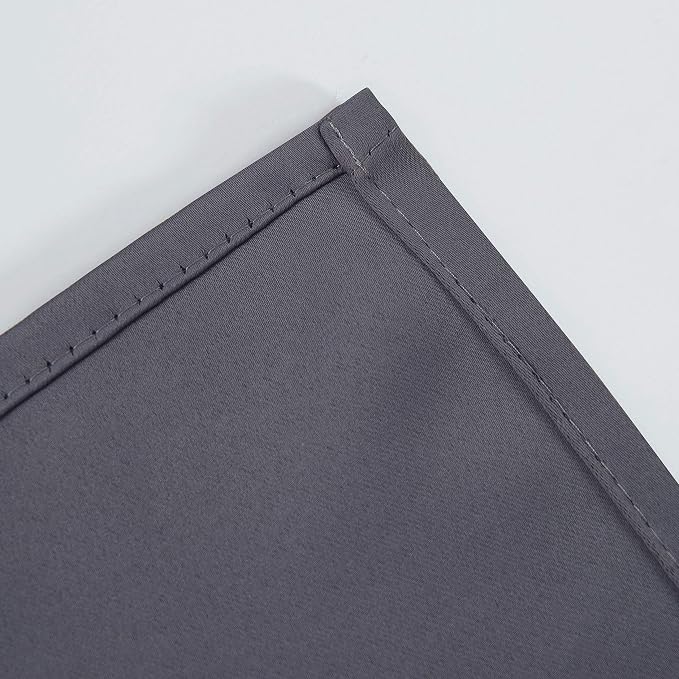 LEMOMO Blackout Curtains 42 x 95 inch/Dark Grey Curtains Set of 2 - Image 8