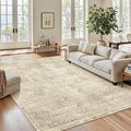 6x9 Area Rug for Living Room Floral Washable Non-Slip Modern Rugs for Bedroom by Soalmost