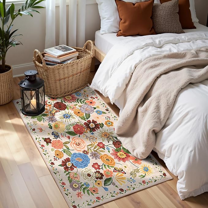 2x4 Entryway Runner Rugs, Non Slip Washable Rugs by WelcometoBabovid